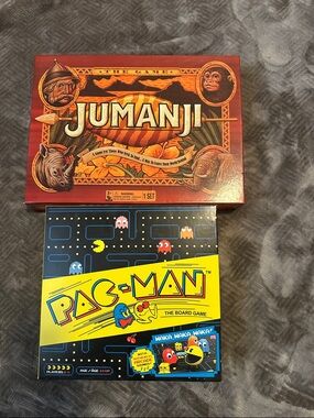 Jumanji & Pac-Man Board Game Set - Red, Yellow, Black